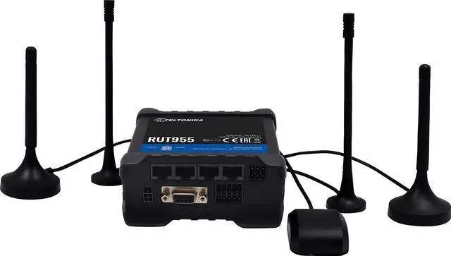 Alt view image 5 of 5 - Teltonika RUT955K034S0 Model RUT955 Industrial Cellular Router; Compatible with Verizon Only; 4G LTE (Cat 4), 3G, 2G Connectivity; Dual SIM; Up to 100 Simultaneous Wi-Fi Connections