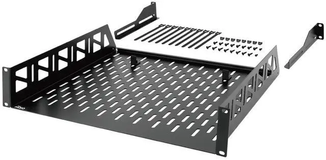 Main image of Tecmojo 2U Rack Shelf,19 inch Server Rack Shelf 16 inch Depth,Weight Capacity 110Lbs/50kg,Rack Mount Shelf for 19" Network Racks & Cabinets,with Complete Accessories