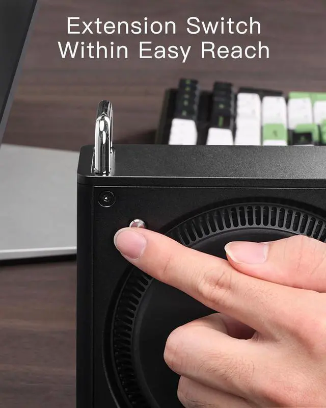 Alt view image 5 of 5 - Aluminum Chassis Stand for 2024 Mac Mini M4/M4 Pro - Mac Mini M4 Case - Optimized Heat Dissipation - Accessories for Mini M4 -Mac Mini M4 Mount -Mac Mini M4 Holder