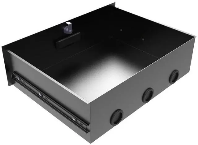 Alt view image 4 of 5 - QiaoYoubang 3U Server Cabinet Case 19 Inch Rack Mount Lockable Drawer with Key, 12.6 Inch Depth (3U)