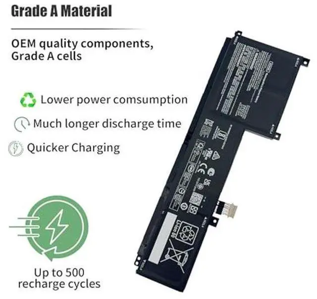 Alt view image 4 of 5 - INTIFO 63.32Wh SC04XL Laptop Battery Compatible with HP Envy 14-EB 14-EB0002TX 14-EB0007NA 14-EB0010CA 14-EB0103NW 14-EB0503TU 14-EB1001NL 14-EB1028NF 14-EB1390ND HSTNN-IB9R M07392-005 M08254-1C1