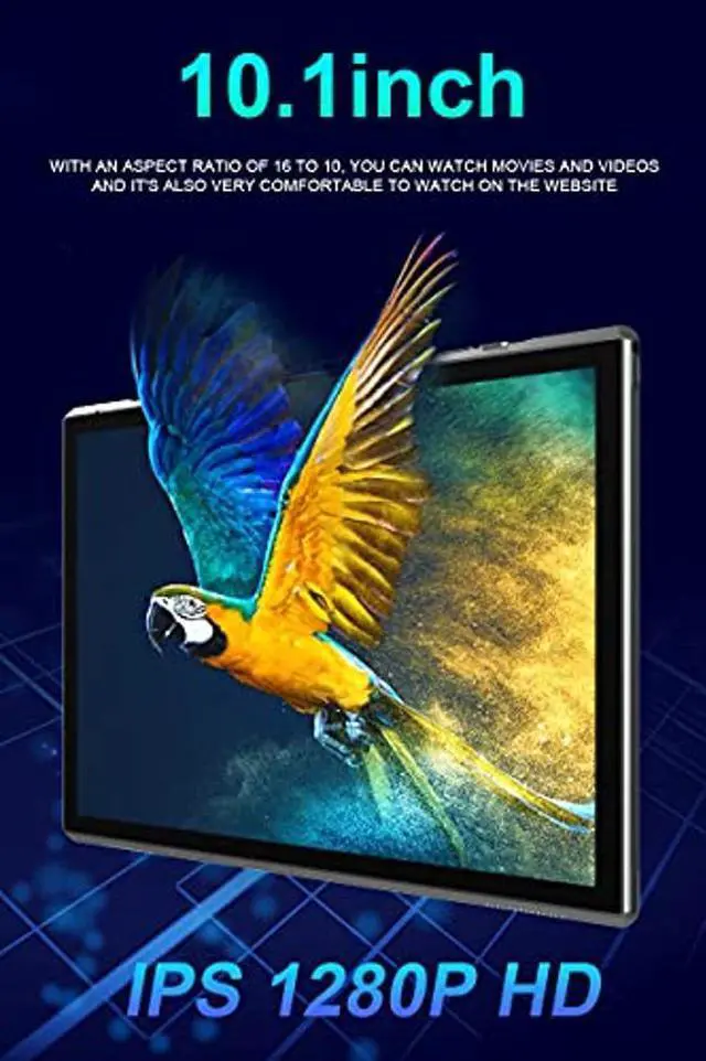 Alt view image 2 of 5 - Tablet 10 inch Android Tablet PC, 10.1" Android 14 Tablets, DDR4 6GB RAM 32GB ROM 2MP+8MP Dual Camera, WiFi-6 Bluetooth 1TB Expand IPS Full HD Display Tab, 6000mAh Battery Powerful Performance Tablet