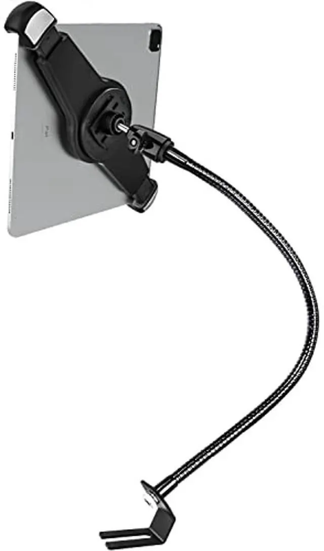 Main image of woleyi Gooseneck Car/Truck Seat Rail Large Tablet Mount, Heavy Duty Long Arm Tablet Holder for Car, Vehicle Floor Bolt Compatible with iPad Pro 13/Air, Galaxy Tabs, Surface Pro/Go, 9.5-14.5" Tablets