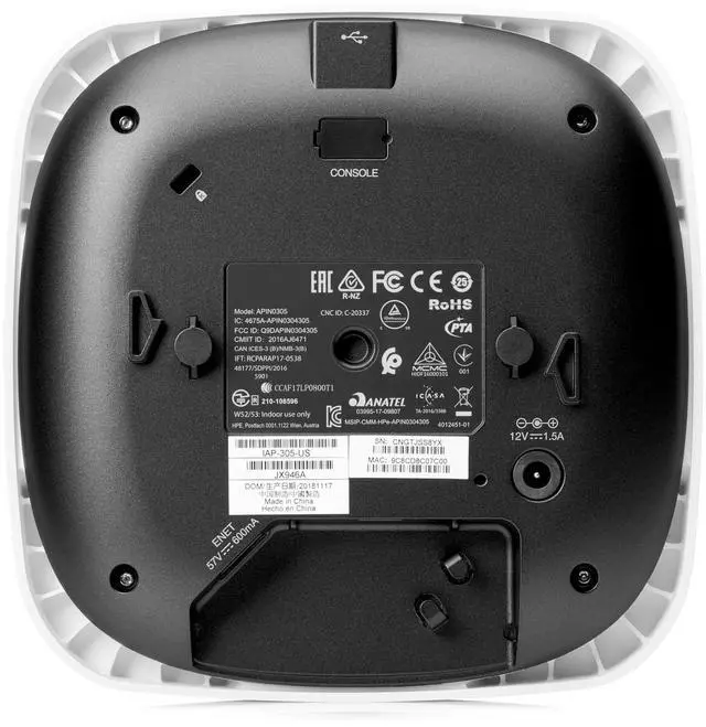 Alt view image 2 of 5 - HPE Networking Instant On Access Point AP12 3x3 WiFi 5 Indoor Wireless Access Point | Power Source Included | US Model (R3J23A)