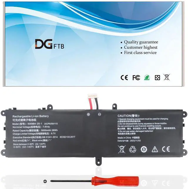 Main image of 5059B4-2S-1 Laptop Battery Replacement for Chuwi Gemibook Pro 14, CoreBook X Pro 14 13.3 inch CWI529 CWI528 Series 5059B4-2S-1 505979-3S1P 505979-3S1P-1 5059B4-2S1P Q512G20090943 7.6V 38Wh/5000mAh