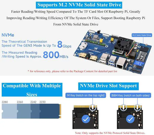 Alt view image 5 of 5 - Compute Module 5 IO Board + Case with PoE Feature, Compatible with Raspberry Pi Compute Module 5 Lite/eMMC, CM5 Kit Comes with Compute Module 5 PoE Base Board+ Metal Case + CM5 Fan + Power Supply