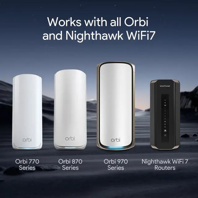 Alt view image 5 of 5 - XLTTYWL Orbi WiFi 7 Wall Mount Kit, Orbit 7 Mount Bracket Optimize Space Compatible with Orbi Wi-Fi 7 Mesh Systems & All Net Gear Nighthawk Wi Fi 7 Routers(RBEWMB-10000S)(Black, 3 Pack)