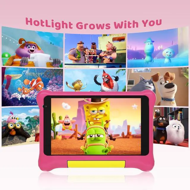 Alt view image 5 of 5 - Kids Tablet 7 inch,Android 12 Tablet for Kids,32GB ROM 128GB Expand,Parental Control,Kids Software Pre-Installed,,Android Learning Tablet Dual Camera