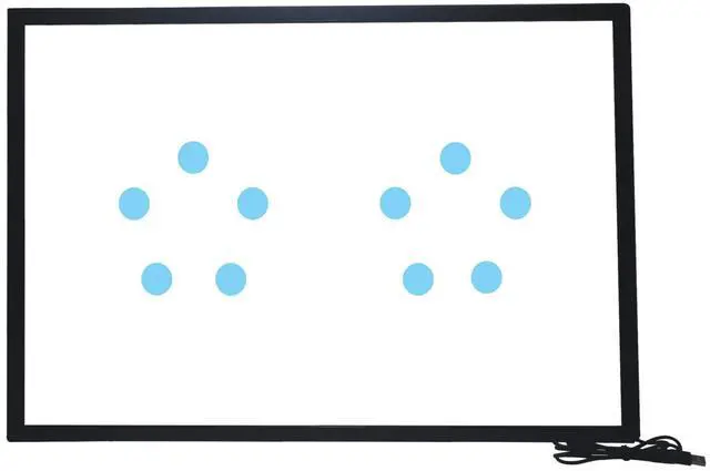 Alt view image 4 of 5 - DeYoWo 43 Inch Interactive 10 Points Infrared IR Touch Screen Overlay Frame Free Driver...