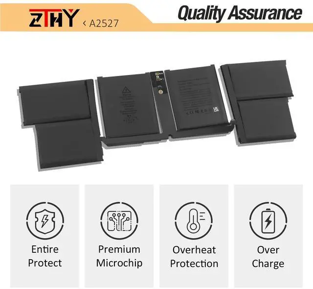 Alt view image 5 of 5 - ZTHY A2527 Laptop Battery Replacement for MacBook Pro 16-inch A2485 (Late 2021) EMC 3651 MK183LL/A MK193LL/A MK1A3LL/A MK1E3LL/A MK1F3LL/A MK1H3LL/A Series 11.45V 99.6Wh