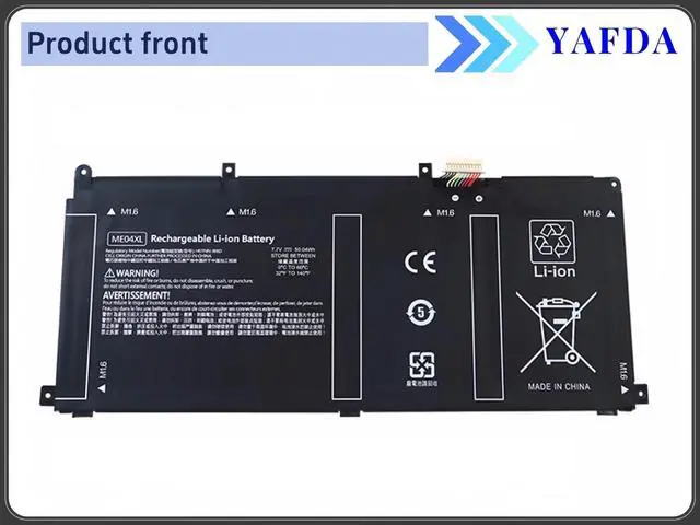 Alt view image 2 of 5 - Yafda ME04XL New Laptop Battery Replacement for HP Elite X2 1013 G3 Series ME04050XL 937434-855 HSTNN-IB8D 937519-171 937519-1C1 MEO4XL 7.7V 50.04Wh