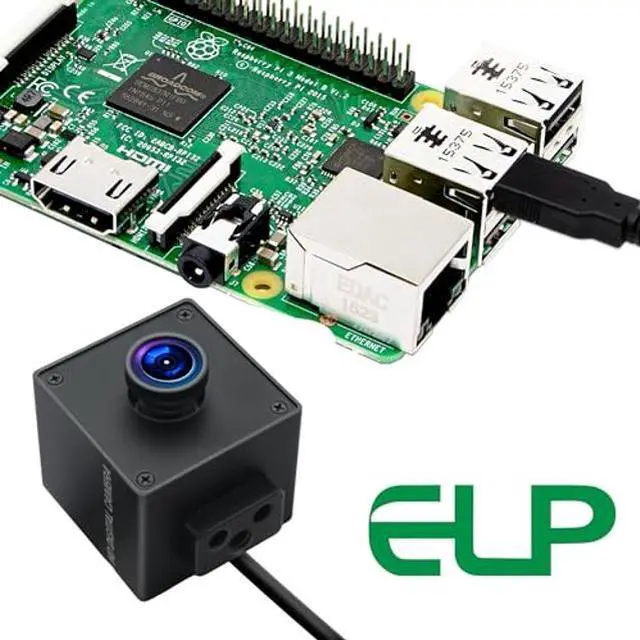 Alt view image 3 of 5 - ELP Global Shutter USB Wide Angle Webcam for Computer 1080P 90fps Lightburn Camera for Laser Engraver USB2.0 PC High Frame Security Camera for Raspberry Pi (110 Low Distortion Lens)