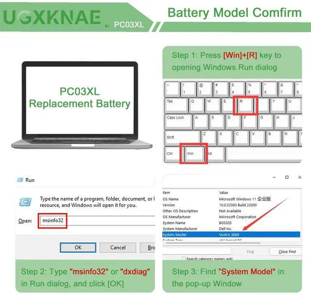 Alt view image 4 of 5 - PC03XL Laptop Battery Compatible with HP Pavilion Aero 13-be0000 Pavilion X360 14-DY 14M-DY 14-BA 14-EK 15-ER 15T-ER 15-ER0125OD 14-DY1031NS 14M-DY0113DX 14M-DY1033DX 14-BA125CL 14-BA153CL 11.55V