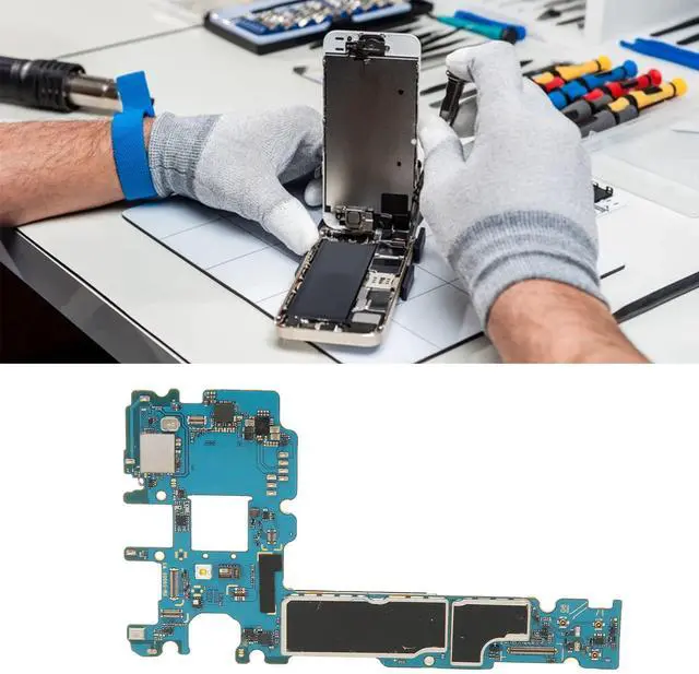 Alt view image 4 of 5 - 64GB Unlock Motherboard Replacement for Galaxy S8+, Professional PCB Unlock Main Logic Board, Phone Repair Replacement Part for Galaxy S8+ (US Version)