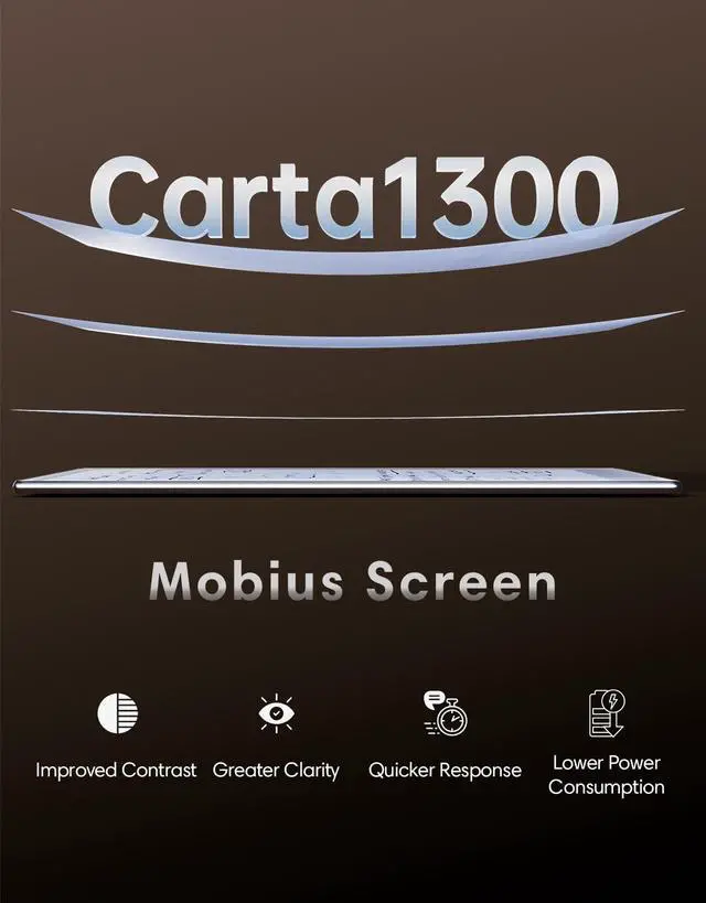 Alt view image 2 of 5 - AiPaper Carta 1300 AI E Ink Tablet, 10.65'' 300PPI Electronic Notebook with Pen, Ultra-Thin 4.5mm, Lightweight 370g, 128GB Note-Taking Device