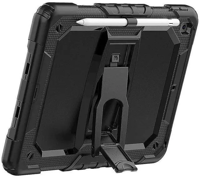Alt view image 3 of 5 - Sahara - Raider Series Heavy-Duty Case for iPad 10.2 (7th, 8th, 9th Generation 2021), Scorpion Black, (TB00079)