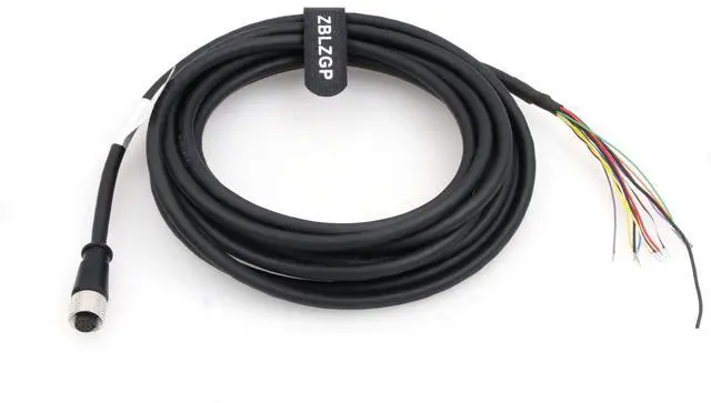 Main image of ZBLZGP M12 A-Coded 12 Pin Male to Female Aviation Sensor Shielded Signal Cable for Cognex Camera Industrial Ethernet I/O Extension RS-232 Cable (Straight 12Pin Female, 10M/32.8FT)