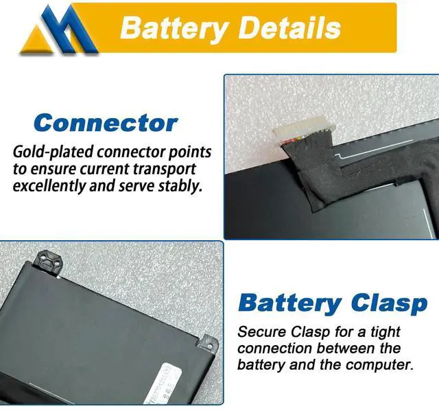 Alt view image 4 of 5 - Mobik ZG06XL 95.9Wh Laptop Battery Compatible for HP EliteBook 1050 G1 ZBook Studio X360 G5 Series Notebook HSTNN-IB8H HSN-Q11C L07351-1C1 L07045-855 L07046-855 ZG06095XL ZGO6XL 6-Cell 11.55V 8310mAh