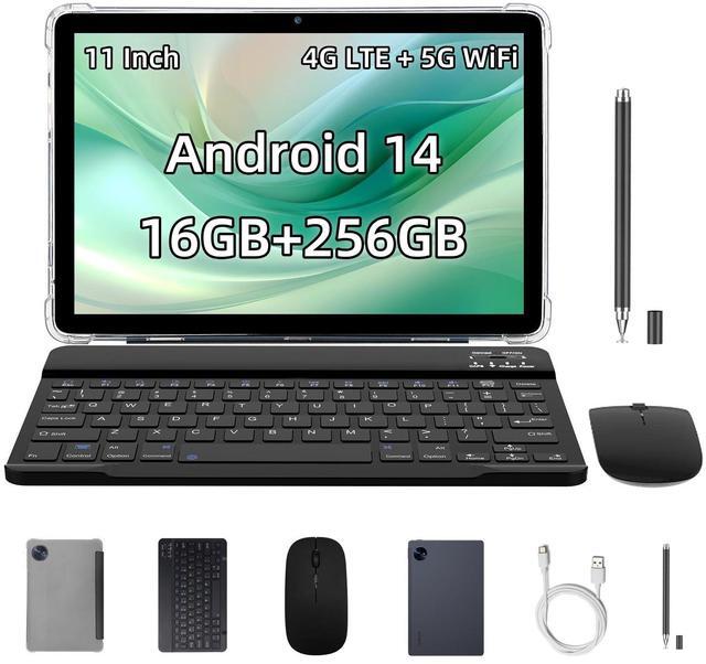 Main image of redbeat M2 Android Tablet 11 Inch 256GB 4G Cellular,Octa-Core with SIM Slot,1920 * 1200 HD Screen,8000mAh,18W Fast Charge,GPS,4 Speaker Metal Body,2-in-1 Tablets with Keyboard Mouse Stylus Case