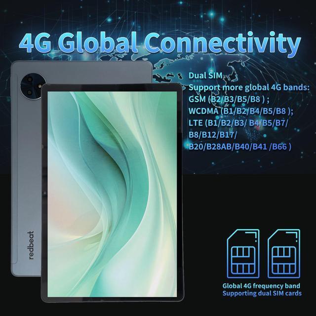Alt view image 4 of 5 - redbeat M2 Android Tablet 11 Inch 256GB 4G Cellular,Octa-Core with SIM Slot,1920 * 1200 HD Screen,8000mAh,18W Fast Charge,GPS,4 Speaker Metal Body,2-in-1 Tablets with Keyboard Mouse Stylus Case