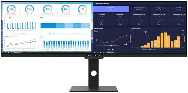Main image of INNOCN Ultrawide Monitor 43.8" WFHD 3840 x 1080p 120Hz 32:9 IPS Computer Split Screen 96% DCI-P3 HDR400 FreeSync Premium USB Type-C HDMI Height Adjustable Mountable - 44C1G