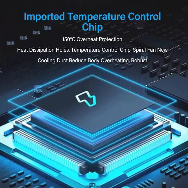 Alt view image 4 of 5 - Electric Air Duster, 130000RPM Handheld Brushless High Speed Turbo Fan, 4 Wind Speed, Rechargeable Cordless Mini Portable Air Blower for Keyboard Car Dust Snow Removal