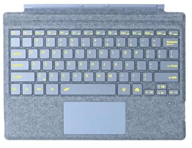 Main image of Zoof Type Cover for Microsoft Surface Pro 7 Plus/Pro 7, 12.3 inch, Ultra-Slim Wireless Tablet Keyboard with Multi Touchpad Bluetooth (Ice Blue with Backlit)