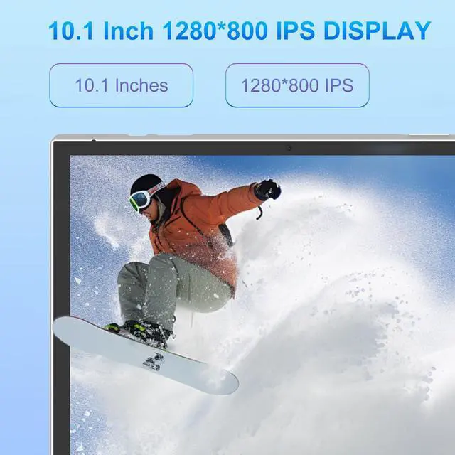 Alt view image 4 of 5 - ZZB 10 inch Android Tablet PC, 10.1" Android 14 Tablets, DDR4 6GB RAM 32GB ROM 2MP+8MP Dual Camera, WiFi-6 Bluetooth 1TB Expand IPS Full HD Display Tab, 6000mAh Battery Powerful Performance Tablet.