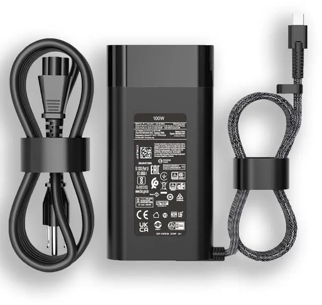 Main image of 100W USB-C Charger for Original HP Spectre Fold 17 x360 16-aa0047nr Pavilion Plus 14 14-ew1010nr ZBook Firefly 14 16 G11 Envy 17-cw1087nr 17-cw1097nr TPN-LA31 N57041-001 N56858-0 Power