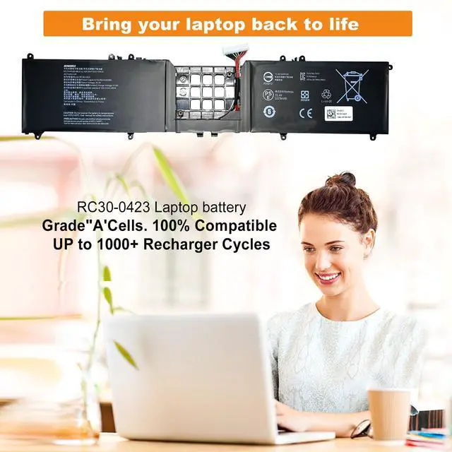 Main image of BOWEIRUI RC30-0423 Laptop Battery Compatible with Razer Blade 17 RTX 3080 Ti/Razer Blade 17 Early 2022 / Razer Blade Pro 17 RTX 3080 Series Laptop RZ09-0368 Battery 15.4V 82Wh/5329mAh 8-Cell