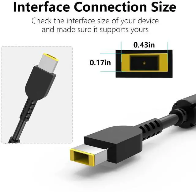 Alt view image 4 of 5 - 230W AC Adapter Charger for Lenovo Legion 5 Y740-17ICH Y740-15IRH Y740-17IRH Y740-15IRHg Y740-15ICHg Y740-17IRHg Y540-15IRH Y540-17IRH aptop Power Adapter Supply
