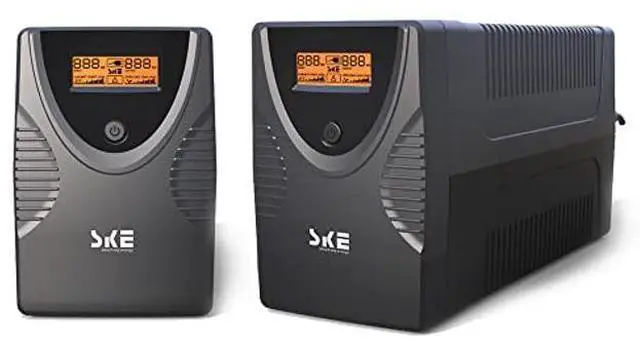 Main image of SKE UPS 625VA+850VA Battery Backup Power Supply Surge Protector 360W+480W Set Intelligent UPS with LCD Uninterruptible Power Supply