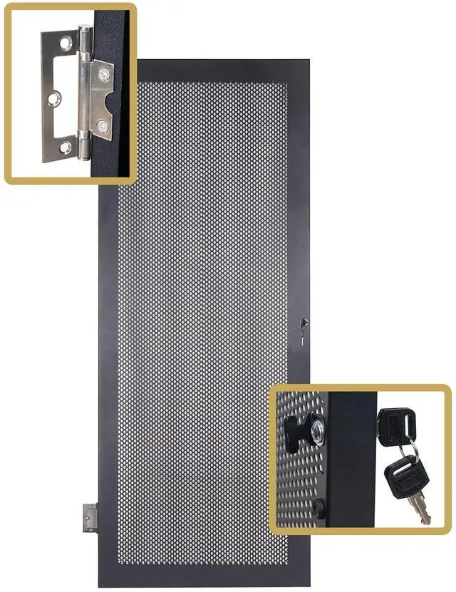 Alt view image 2 of 4 - Sound Town Server Rack Doors, for STRK-M30U Server Rack (STRK-DS30U)