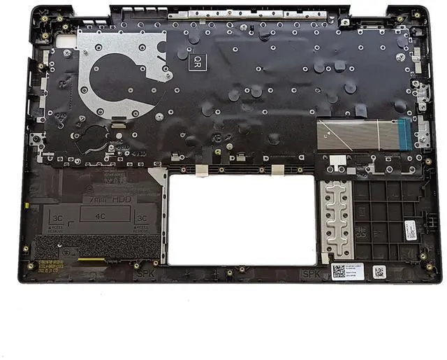 Alt view image 2 of 5 - 02RM93 2RM93 04PX9K 4PX9K Replacement for Dell Latitude 14 3420 E3420 Laptop Upper Top Cover Case Palmrest Not-Backlit US Keyboard Assembly Part Black