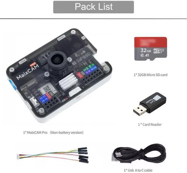 Alt view image 2 of 5 - youyeetoo Sipeed MaixCAM Pro AI Development Board, Equipped with a RISC-V 1TOPS NPU and a Vision Camera, enables The Rapid Deployment of AI Vision and Auditory Applications. (SD Card Kit)