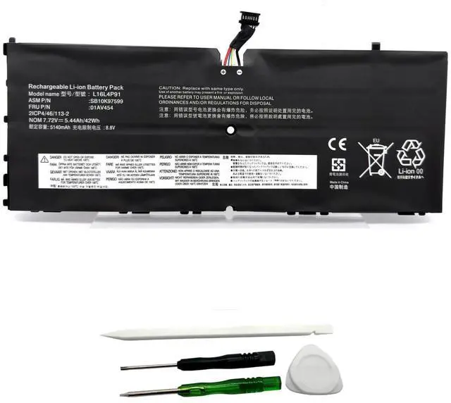 Main image of Yafda L16L4P91 Laptop Battery Replacement for Lenovo ThinkPad X1 Tablet GEN 3 3rd Gen 2018 Series SB10K97599 01AV454 L16M4P91 01AV453