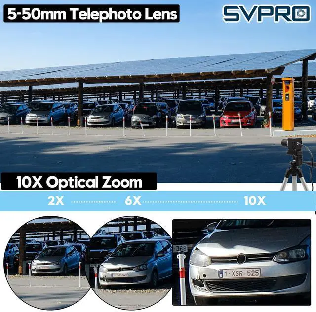 Alt view image 3 of 5 - SVPRO 260fps High Speed Glof Swing Camera 1080P 60fps Manual Focus Computer Webcam with 5-50mm Lens 10X Optical Zoom Close-ups for Windows Linux MacOS Android Raspberry Pi