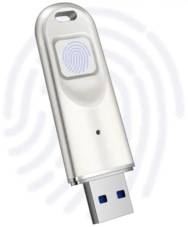 Main image of Swokely USB Flash Drive, Fingerprint Encrypted USB Drive, External Storage Fingerprint, High Speed USB 3.0 Flash, Build-in 8/32/64/128/256G for Secure Data Storage and Transfer, Password, for Laptop