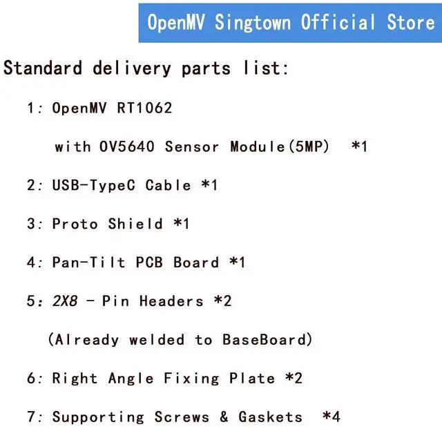 Alt view image 5 of 5 - SingTown OpenMV Cam RT1062 Genuine SingTown - Enterprise Industrial Smart AI Camera 5MP High Definition Image Processing IoT Machine Learning Object Detection TensorFlow Robotics