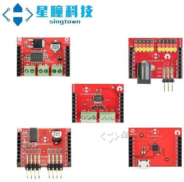Alt view image 4 of 5 - OpenMV Cam H7 Plus All-in-one Kit Genuine, SingTown, Include OpenMV4 Cam H7 Plus and All Accessories + Shields +Lends +Servo Pan Tilt
