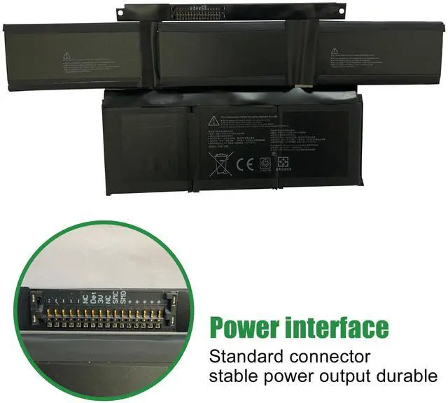 Alt view image 3 of 5 - JIAZIJIA G3HTA072H Laptop Battery Replacement for Microsoft Surface Laptop Studio 1964 14.4 inch Series Notebook G3HTA071H Black 11.38V 56.3Wh 4948mAh