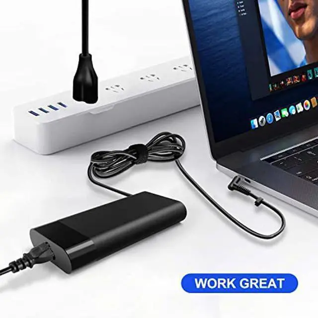 Alt view image 4 of 5 - 150W AC Laptop Charger for HP OMEN 15 17 Pavilion Gaming 15 17 ZBook 15 G3 G4 G5 G6 ZBook Studio G3 G4 G5 G6 G7 G8 Fury G7 G8 Slim Power Adapter Supply Cord