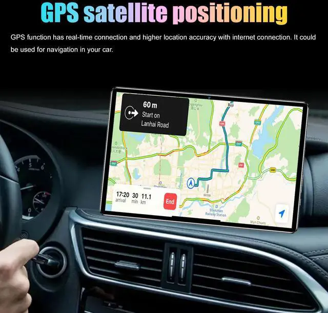 Alt view image 4 of 5 - Q&F Tech 10.1 inch Android Tablet PC, 4G Phone/WiFi Tablet for Study, Game and Video Playing, Internet Browsing, Dual SIM Cards and Dual Standby Supportive, 8Core/Bluetooth/GPS, IPS HD Display_Gray