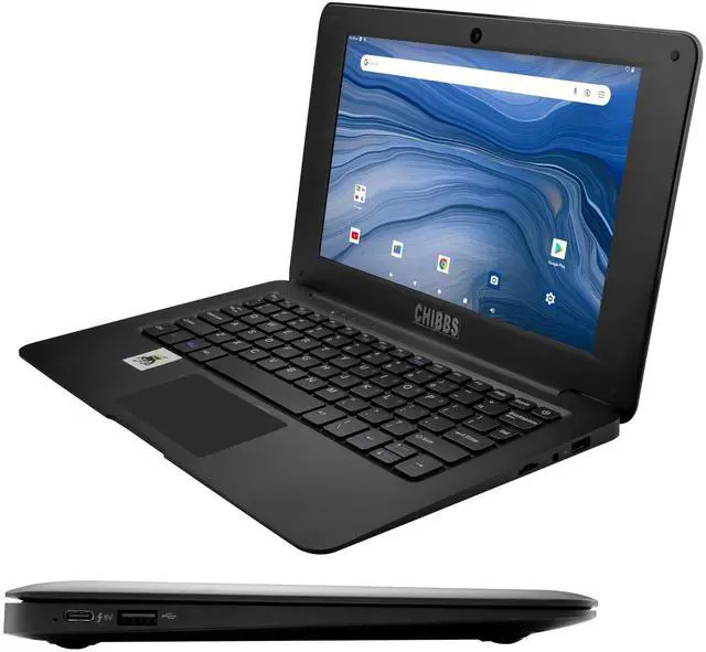 Alt view image 4 of 5 - CHIBBS 10.1" Inch Wide Screen Education and Gaming Laptop for Kids, Powered by Linux-Android 12 Operating System, 2gb Ram + 64gb Storage, Camera, 2* USB, Bluetooth, Wi-Fi + Free Accessories- Black