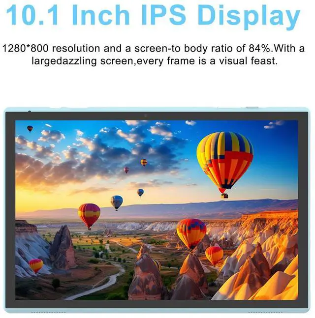 Alt view image 2 of 5 - 10 Inch Tablet Android 14 Tablets With Case Stylus 6GB RAM+32GB ROM Support 1024GB Expand, 6000mah Battery 10 IN Android Tableta, 2MP+8MP Dual Camera WiFi-6 Bluetooth 10.1'' IPS HD Touch Screen Tab.