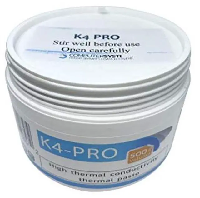 Alt view image 2 of 5 - K4-PRO 500g high Thermal Conductivity Thermal Paste K 4,6 W/m.K for Computer heatsinks Ideal for laptops and Apple iMac, CSGR