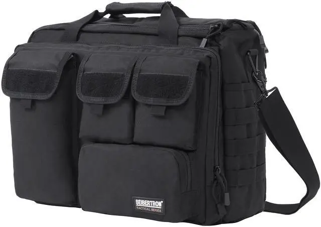 Main image of Seibertron Pro-Multifunction Shoulder Messenger Bag Fit for 14.1" Laptop Black