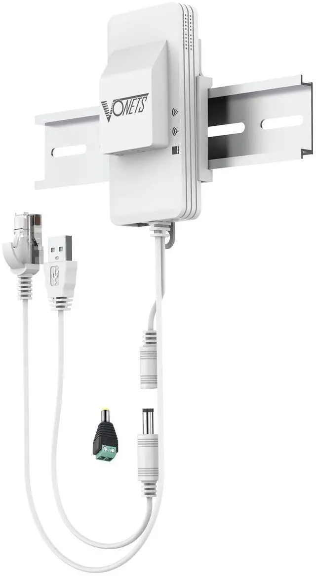 Main image of VONETS Dual Band 2.4GHz/5GHz WiFi Bridge/Router/Wireless Repeater WiFi Ethernet Convert/Hotspot Signal Cover, AC1200, DC/USB Powered for DVR Surveillance Camera VAP11AC with Smart Cooling Fan