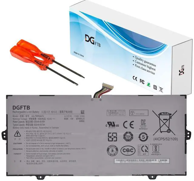 Main image of DGFTB AA-PBRN4ZU Laptop Battery for Samsung Galaxy Book Flex 930QCG 930QCJ 930XCJ NP930QCG-K01 950QCG-X01 950QCJ 950XCJ NP950QCG NP950QCG-K01US 15-NP950 4ICP5/52/109 (15.4V 66.9Wh/4350mAh/4-Cell)