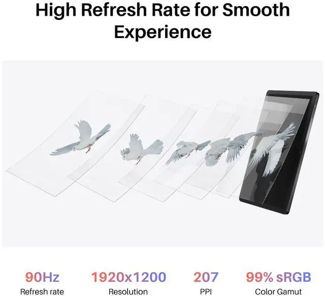 Alt view image 2 of 5 - HUION Standalone Drawing Tablet Kamvas Slate 11 No Computer Needed, Portable 10.95 Inch 90Hz Refresh Rate Anti-Glare Screen, Tilt-Alignment Pen Android 14 8GB RAM 128GB ROM 1TB Expand, 8000mAh Battery